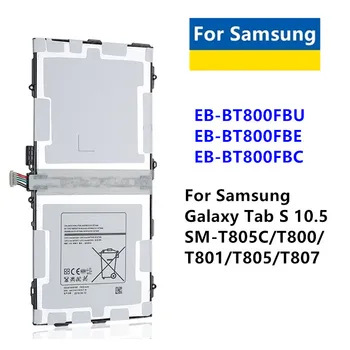 Акумулаторна батерия за таблет EB-BT800FBE EB-BT800FBU/FBC Батерия за Samsung Galaxy Tab S 10.5 SM-T805C/T800/T801/T805/T807 + Инструменти