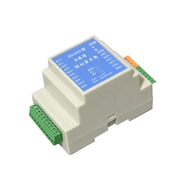 8-канален аналогов модул за събиране на данни от 4-20 МА до RS485, преобразувател на постоянен ток в напрежение MODBUS