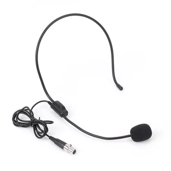3Pin XLR Кардиоидный кондензаторен микрофон Слушалки с Микрофон за безжичен бодипака AKG
