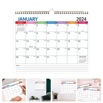 Английски Месечен календар стенен календар за срещи, виси на дома на 2025 година, стая за ежедневна употреба, Офис настолни календари