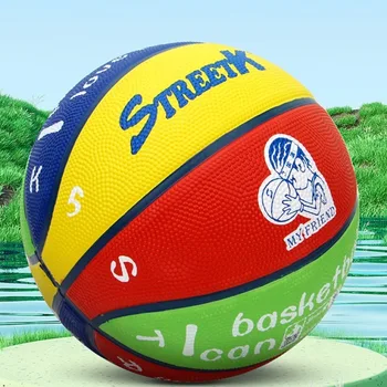 Размер 4 Размер на 5 Баскетбол за деца, гума устойчива на износване противоскользящий топка за тренировки на закрито и на открито, детски баскетбол с висок отскок