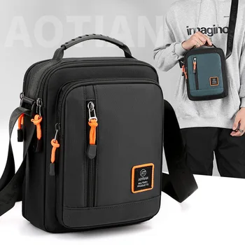 Многофункционална мъжки чанти, висококачествен найлон мъжки чанти-месинджър, чанти през рамо, модни и ежедневни мъжки малка чанта, чанта през рамо