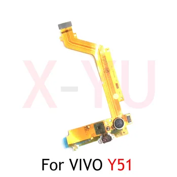 За VIVO Y51 USB зарядно устройство, порт за зареждане dock конектор Гъвкав кабел, резервни Части за ремонт на