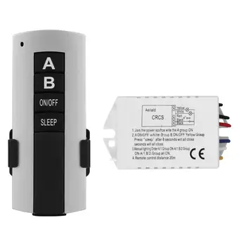 1/2/3-канален led тавана приемник, едноканален ключа за лампата с дистанционно управление, горещо включване / изключване на лампи с дистанционно управление За 200-240 v