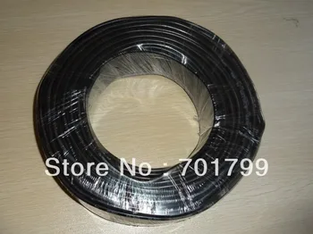 100 м/лот 4-пинов (черно-червено-зелено-жълто) кабел за осветление на пикселите, с черно PVC покритие 1