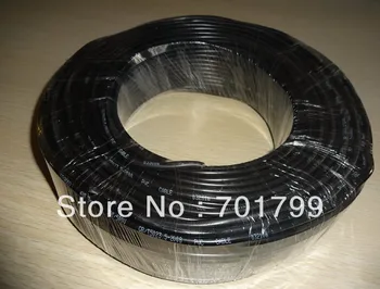 100 м/лот 4-пинов (черно-червено-зелено-жълто) кабел за осветление на пикселите, с черно PVC покритие 2