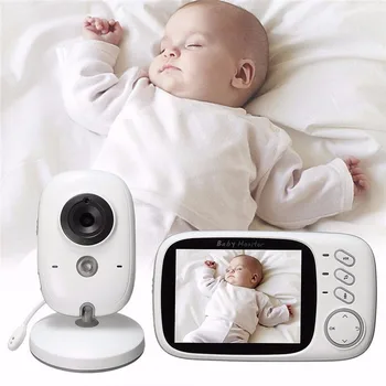 VB603 Инфрачервено Нощно Виждане 2-Лентов Аудио Разговор 2.4 G Видеонаблюдение Бавачка Видео Цветен следи бебето 3.2 Инча Безжична Камера