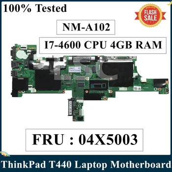 LSC Възстановена дънна Платка за лаптоп Lenovo ThinkPad T440 FRU 04X5003 NM-A102 DDR3L I7-4600 ПРОЦЕСОР И 4 GB ram