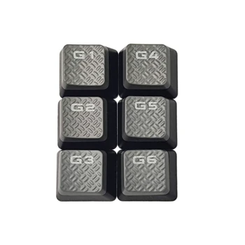 6 Клавиши G1/2/3/4/5/6 Нескользящие текстурные капачки за ключове за ABS-осветление за механична клавиатура STRAFE K95 Директен доставка