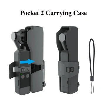 Преносим Калъф за Носене DJI OSMO Pocket 2 Чанта За Съхранение на Кутия за Твърд Защитен Калъф за Носене Каишка за Китката за 2 Джоба за Аксесоари
