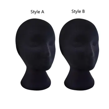 Главата на манекени от стиропор Дамски модел на главата от стиропор за шапки точки слушалки