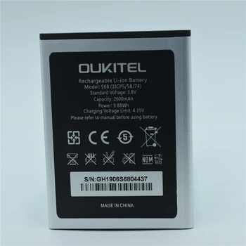 Батерия за мобилен телефон за OUKITEL S68 battery 2600 mah Дълго чакане голям капацитет за OUKITEL C16 Pro battery 1