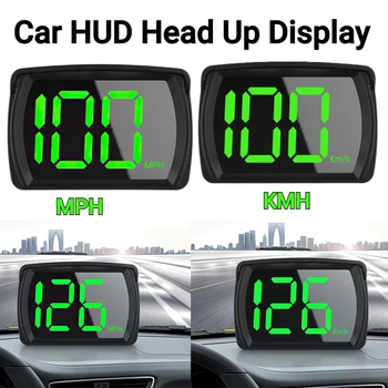 Универсален Автомобилен HUD Y03 С Централния Дисплей Скоростомер, GPS 2,8 Инча Голям Шрифт Дигитален Сензор за Измерване на Скоростта на Часа Автомобилни Аксесоари