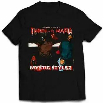 Тениска THREE 6 MAFIA MYSTIC STYLEZ РАП в ретро стил