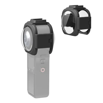Защита на обектива, защитен калъф за обектив, съвместим с 1-инчов екшън-камера Insta360 ONE RS 360 Edition с прикрепен за студено башмака