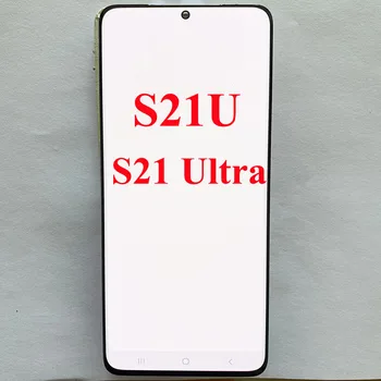 SUPER AMOLED С дефект G998B LCD дисплей За Samsung S21 Ultra Display Сензорен Екран 6,8 