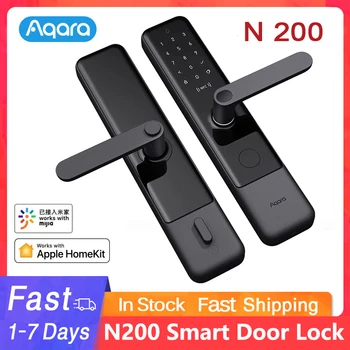 Интелигентна Система за заключване на вратите Aqara N200 Пръстови отпечатъци Bluetooth Паролата за Отключване на NFC Интелигентна връзка С Вратата звънец Работи с Mijia Apple HomeKit