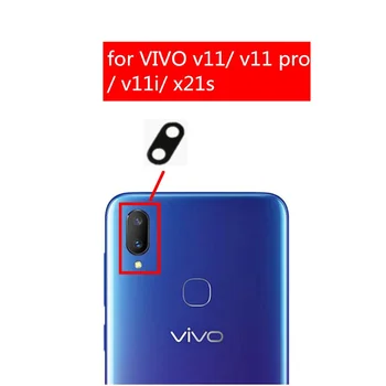 Стъкло камера за VIVO V11 V11i, задната част на рамката камера, задна с лепило, за подмяна на мобилен телефон, ремонт, дубликат част 1