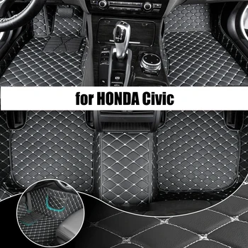 Обичай авто подложка за HONDA Civic 2017-2019 година на издаване Обновената версия на Аксесоари за краката Килими
