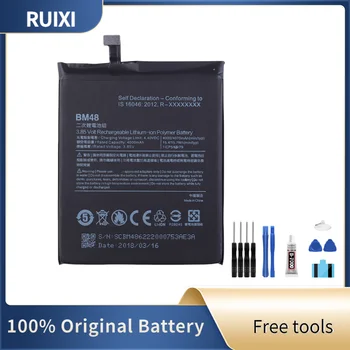 Оригинална батерия RUIXI 4000mAh BM48 за Mi Note 2 Note2, качествени батерии за мобилни телефони + безплатни инструменти
