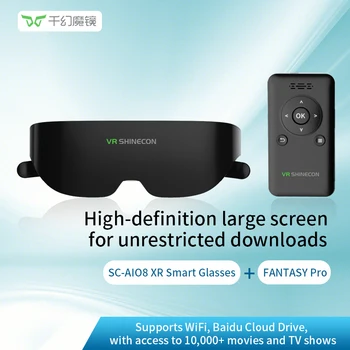 Очила XR с гигантски екран VR Shineccon AIO8 pro 1000-инчов преносим персонален кино 3D HD с честота 60 Hz за игри и гледане на филми