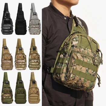 Военно-тактически чанта през рамо, мъжки градинска камуфляжная армията чанта-прашка, раници Molle, спортна чанта за къмпинг, лов, пътуване 1