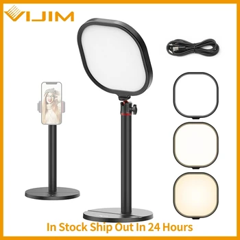 Настолна led осветление за видео VIJIM K7 До 3200-До 5600, лампа за фотостудийной камера със стойка за статив 1/4 инча