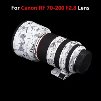 Кожата на обектива на камерата Mebont за Canon RF 70-200 mm F/2.8 L IS USM -Camo Snow Gold-Wave Color More Color kit