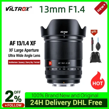 Viltrox 13 мм F1.4 XF APS-C Автофокус Сверхширокоугольный обектив с Голяма бленда за Fuji XF за Sony E Nikon Z Помещение X-T4 T100 Videoblog