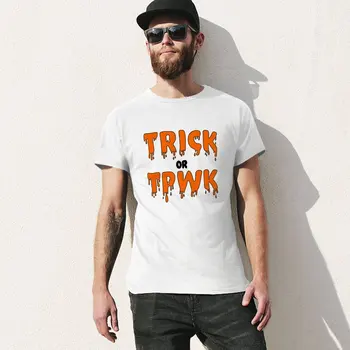 Копие на orange тениски ТРИК ИЛИ TPWK, тениски, потници, тениски за гиганти за мъже 2