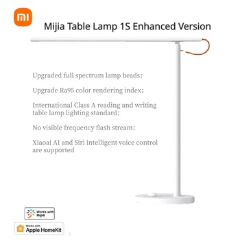 XIAOMI Mijia LED Настолна лампа 1S Подобрена версия на Smart Reading Ra95 С висок индекс на цветовете Подкрепа за Защита от гласов контрол