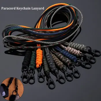 10 стилове самозащита, high-performance парашутизъм кабел, Въртящата се обтегач, халка за ключодържател, Паракорд, ключодържател