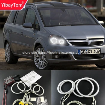 YibayTom ccfl angel eyes kit бяло 6000 к ccfl halo пръстени за фарове за Opel Zafira B 2005 2006 2007 2008 2009 10 11 12 13 2014