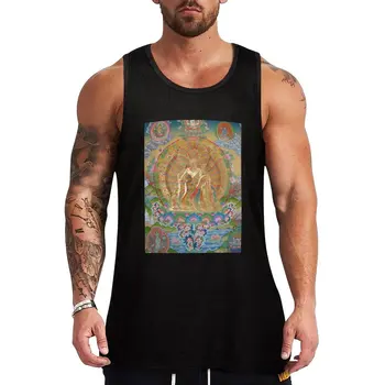 Нов будизма Дзогчен - тениски Rainbow Body - 05 на бретелях, мъжки ризи с як мъж за мъжки фитнес