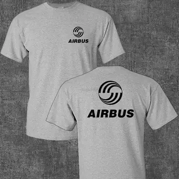 Мъжка сива тениска с логото на въздухоплавателното manufacturing company 