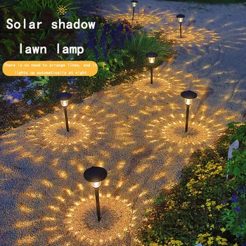 Нов соларен панел, Морава лампа, Стъклена светлина, сянка, украса озеленяване на вътрешен двор, градина, пътека за поставяне, топла и Романтична цветна 0