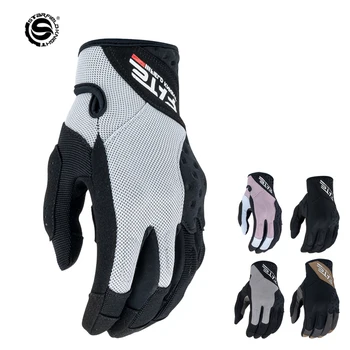 Летни ръкавици за мотокрос, защитни мотоциклетни ръкавици, велосипедни ръкавици за мотоциклети racing със сензорен екран, мъжки и Женски дишащи