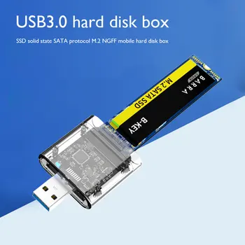 Корпус на твърдотелно устройство за съхранение M2 шаси SATA Gen 1 USB 3.0 адаптер Кутия за дискове, за да SSD SATA M. 2 NGFF 4