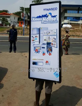 Двустранен Светлинен Скоростна Раницата Реклама на LED Билборд на LED Човек да се Разхожда На открито С Акумулаторна батерия