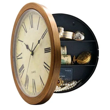 Кутия с тайно отделение, пари, часовници в ретро стил, Реколта стенни часовници за съхранение 5