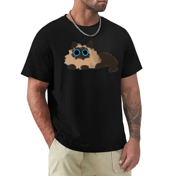 Хаотична очите - Балийски / Сиамски тениска, тениски с котки, корея, модна тениска за момче, мъжки t-shirt