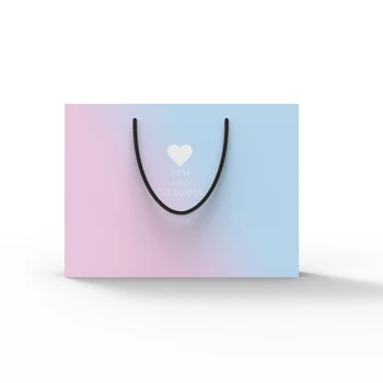 500шт нов дизайн подарък от елита на марката, отпечатани на поръчка Хартиена торбичка за пазаруване с вашето собствено лого, опаковки за шоколадови бонбони, коледни чанта