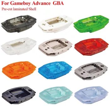Нова смяна на корпуса GBA Pre-Cut за корпуса на Gameboy Advance IPS V3, ламиниран корпуса за корпуса на GBA IPS V3 със стикер