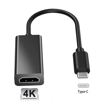 Видео Кабел USB Type C Кабел-Конвертор 4K 60Hz C USB към HDMI-съвместим Кабел-Адаптер USB3.1 10 Gbit/с HDTV Адаптер За MacBook PC