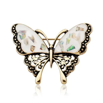 Модни персонални брошка-пеперуда от материал миди, универсален женски корсаж от серията насекоми.