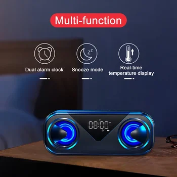 Преносимо радио, Bluetooth-съвместими високоговорители, led alarm clock, субуфер Alto-falantes, домашно кино, безжичен колона Sono Smart.