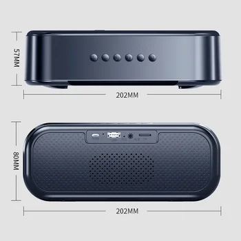 Преносимо радио, Bluetooth-съвместими високоговорители, led alarm clock, субуфер Alto-falantes, домашно кино, безжичен колона Sono Smart. 4