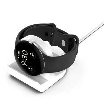 Силиконова поставка за зарядното устройство за часа Pixel Watch 2022, док-станция за зареждане, Кабелна станция Настолна стойка за зареждане, аксесоар