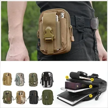 Мъжки поясная чанта за военни пътуване, къмпинг, тактическа чанта, поясная чанта за колан, малък джоб, военни скута раници с мека облегалка, туристически раници 0