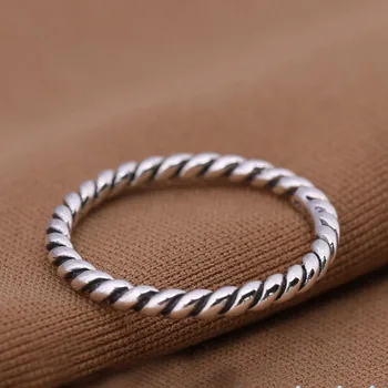 Твърдото сребро 925 проба, съвместимо с европейските переплетающимися пръстени и бижута